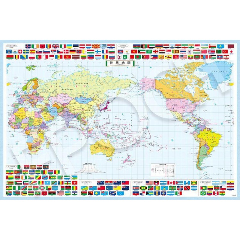 Epoch 26-605 Jigsaw Puzzle World Map (1000 Pieces)
