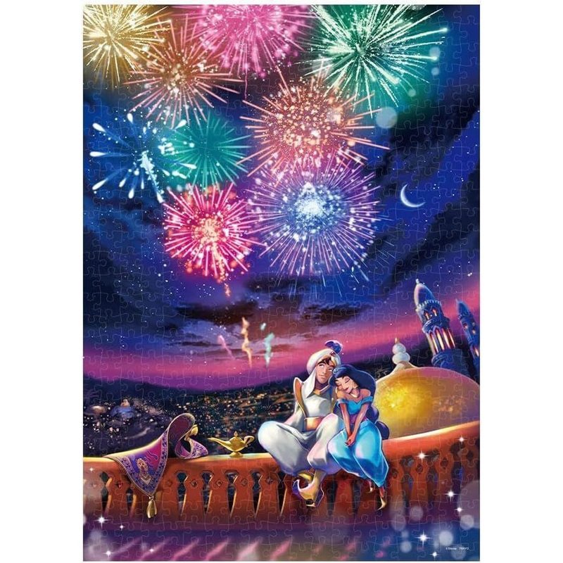 Tenyo D-500-642 Tenyo  Jigsaw Puzzle Disney Aladdin Magical Night Flash Magic Puzzle (500 Pieces)