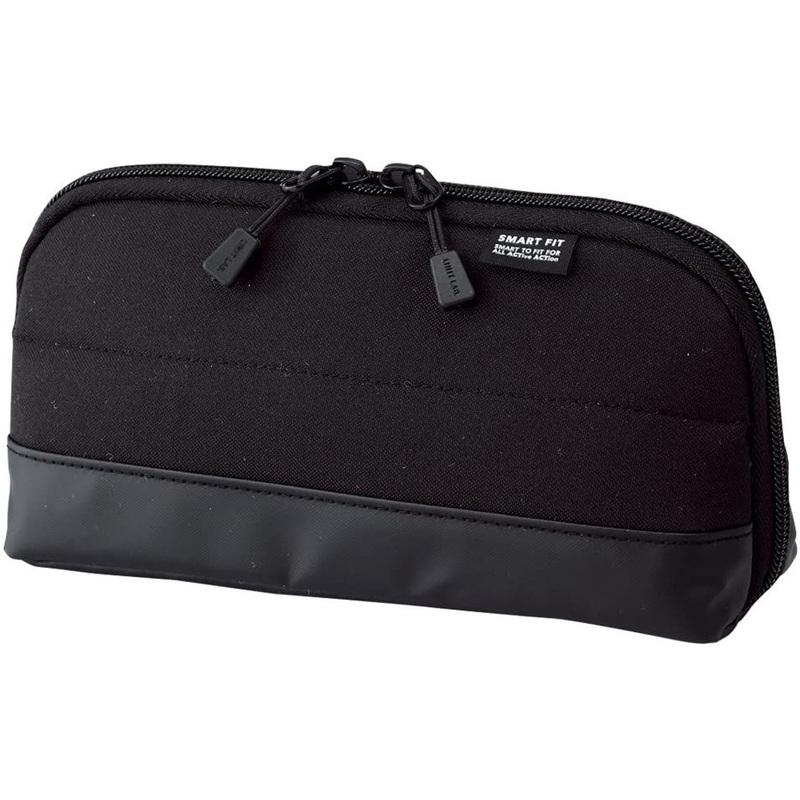 LIHIT LAB. Smart Fit Actact Wide Open Pen Case (Black)