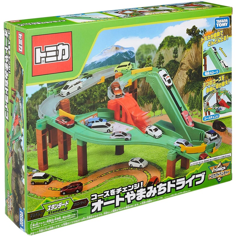 Takara Tomy Tomica Change Course! Auto Mountain Road Drive