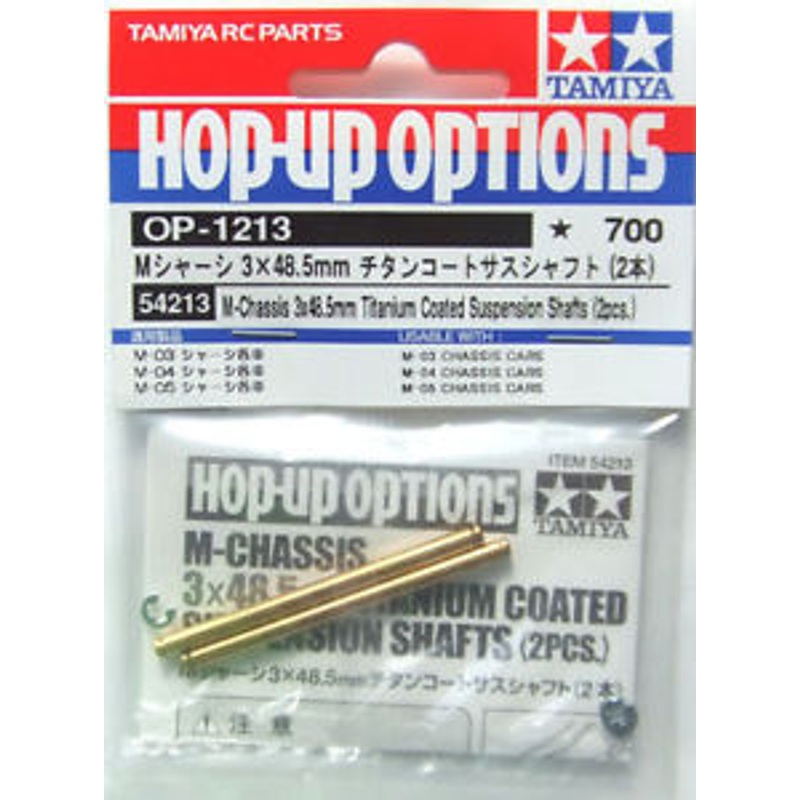 Tamiya 54213 (OP1213) M-Chassis 3×48.5mm Titanium Coated