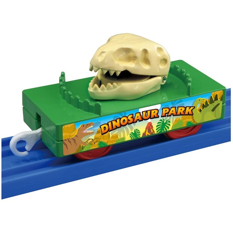 Takara Tomy Pla-Rail Thomas The Tank Engine Dinosaur Bone Carrier Freight Car