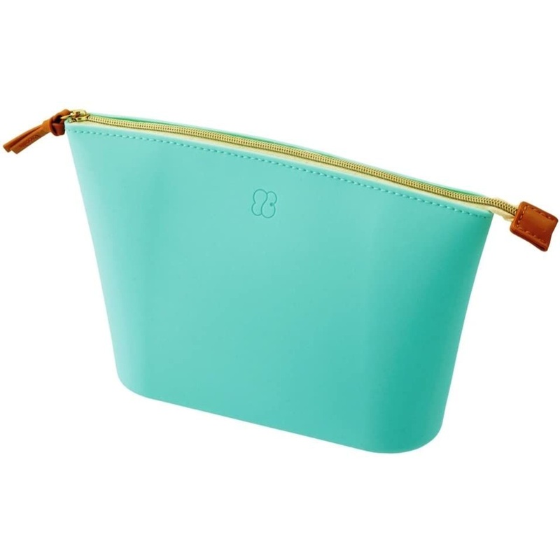 LIHIT LAB. Bloomin Wide Open Pouch L size (Mint Green)