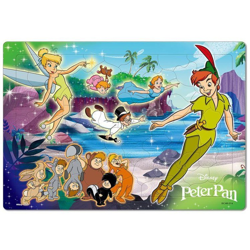 Tenyo DC80-214 Jigsaw Puzzle Disney Peter Pan and Neverland (80 Pieces)