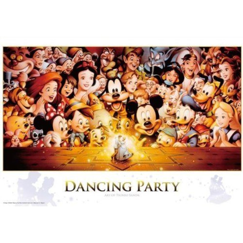 Tenyo Japan Jigsaw Puzzle D-1000-434 Disney Mickey Dancing Party (1000 Pieces)
