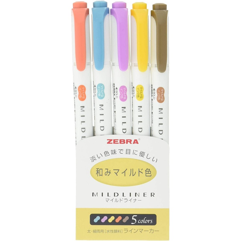 Zebra Mild Liner Harmony Mild 5 Color Set