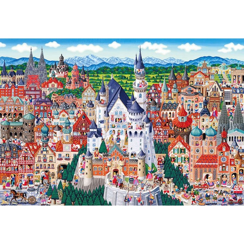 Beverly M81-622 Jigsaw Puzzle Famous Areas in Germany (1000 S-Pieces)