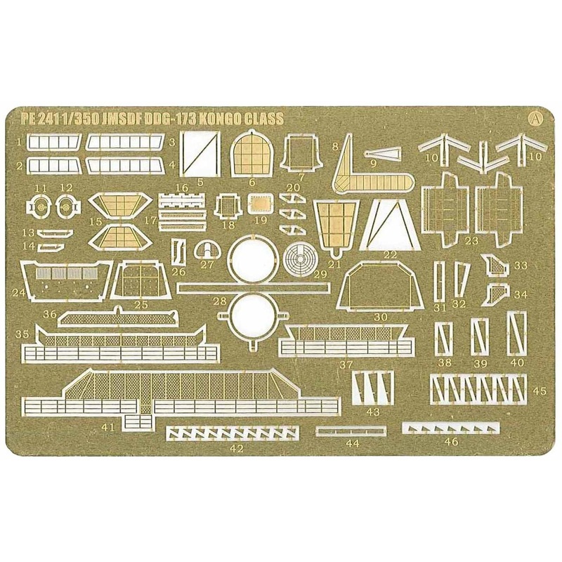 Pit-Road 1/350 JMSDF Aegis Destroyer Kongo-Class Photo Etched Detail Up Parts