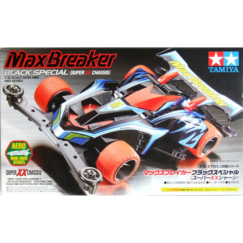 Tamiya 19618 Mini 4WD Max Breaker Black Special (Super XX Chassis) 1/32