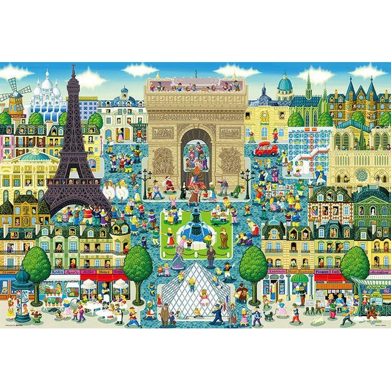 Beverly 1000-059 Jigsaw Puzzle Paris Landmark Collection! (Naoki Tanaka) (1000 Pieces)