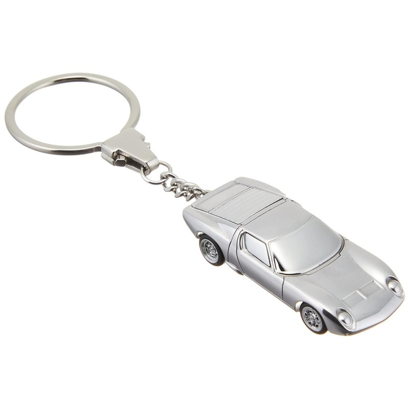 AUTOArt 1/87 Scale Lamborghini Miura Keychain (Aluminum)