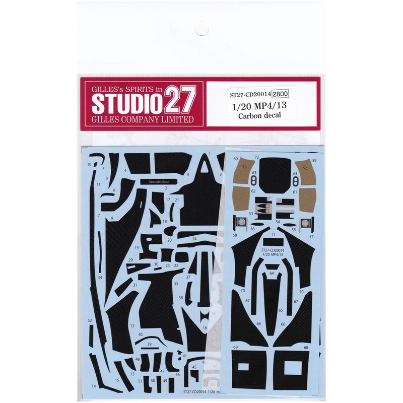 Studio27 ST27-CD20014 McLaren MP4/13 Carbon Decal for Tamiya 1/20