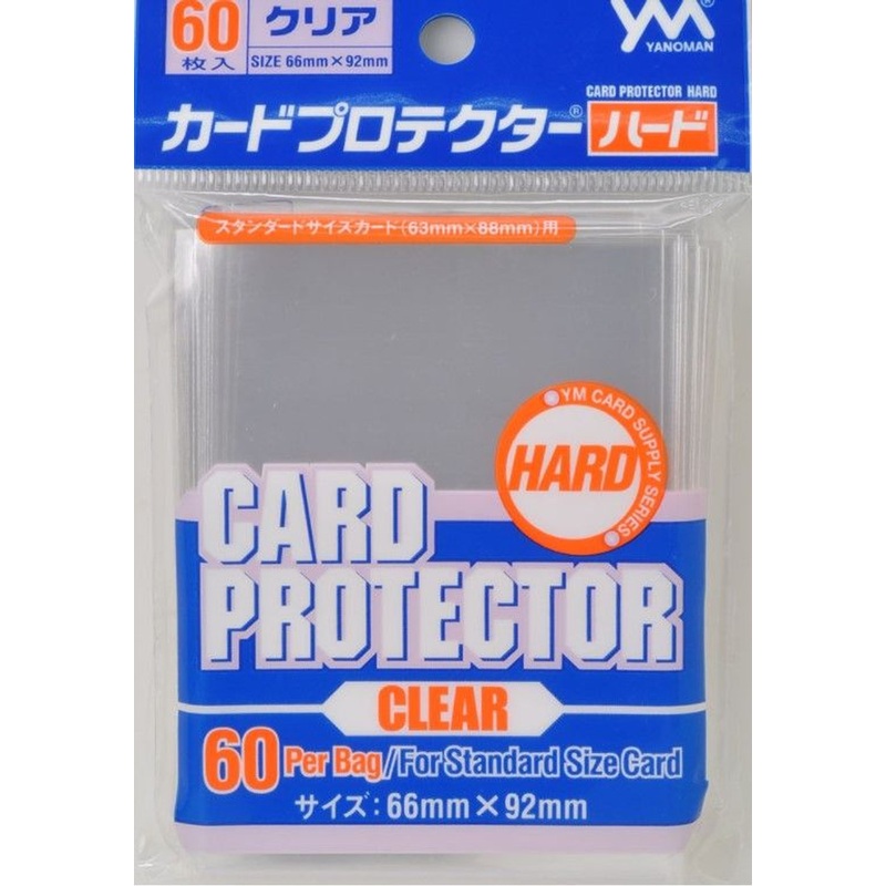 Yanoman Card Protector Hard Transparent (Card Sleeve) x 60 Set