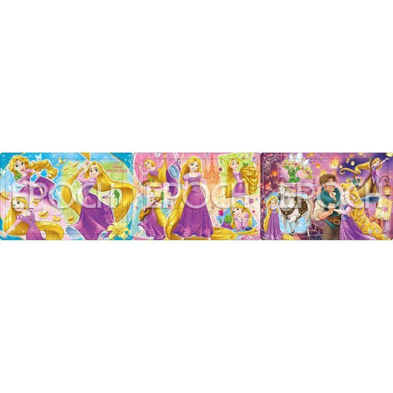 Apollo-sha 24-206 Jigsaw Puzzle Disney Rapunzel from the Tower (10 + 15 + 20 Pieces)