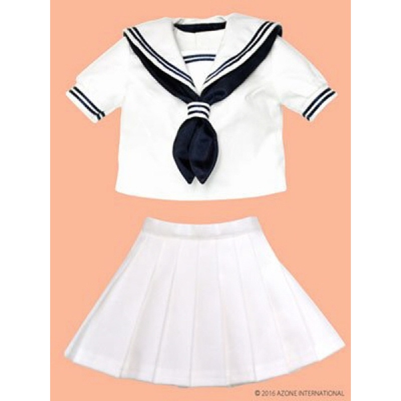 Azone FAO035-WHN Azo 2 Sailor Summer Clothes Set White x Navy