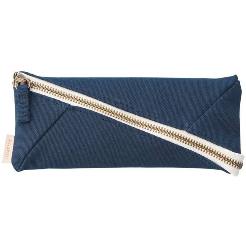 LIHIT LAB. HINEMO Wide Open Pen Pouch (Navy)