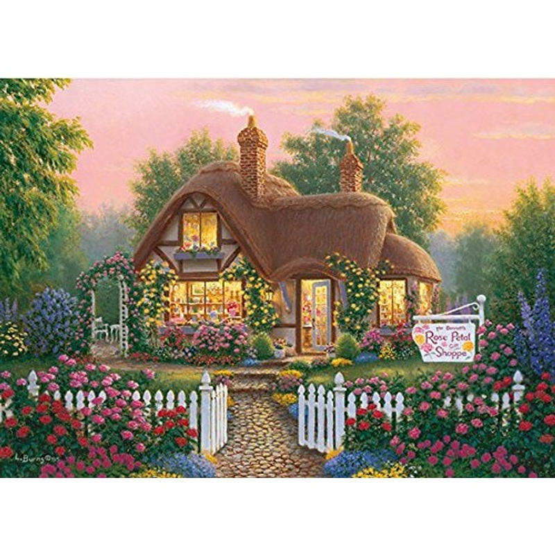APPLEONE Jigsaw Puzzle 500-251 Richard Bums Rose Petol Shoppe (500 Pieces)