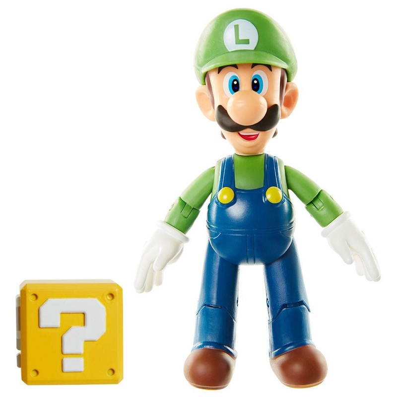 Ishikawa Toy Super Mario F Collection Plus 002 Luigi Question Block Included