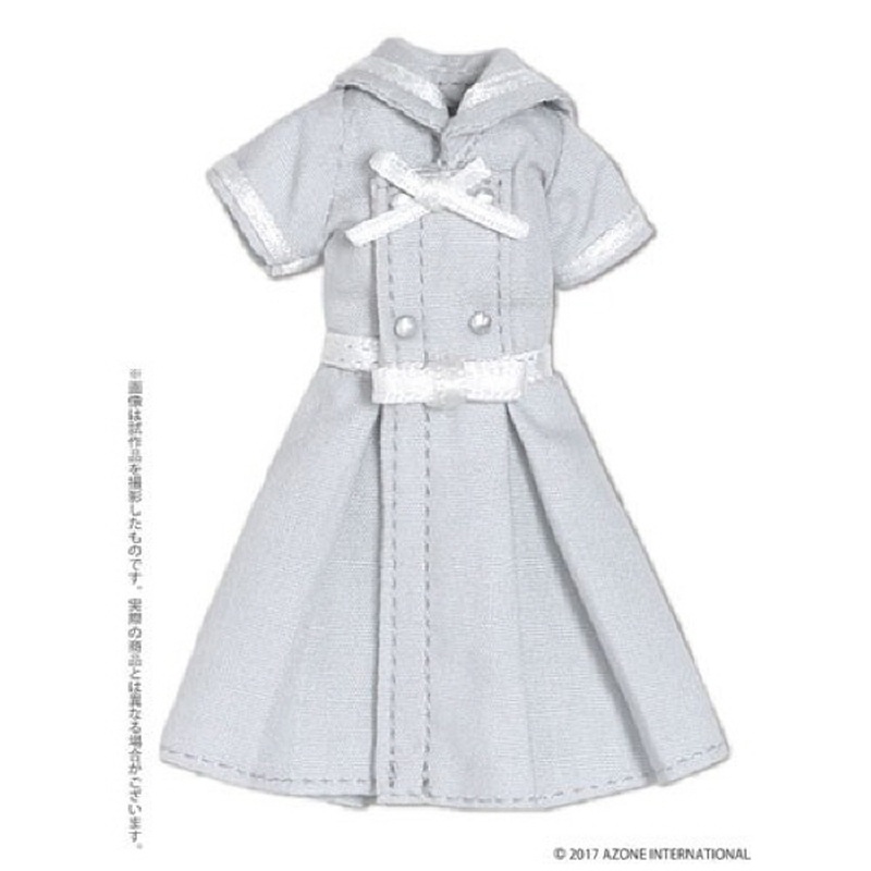 Azone PIC152-GRY 1/12 Ribbon Belt Sailor Dress Gray