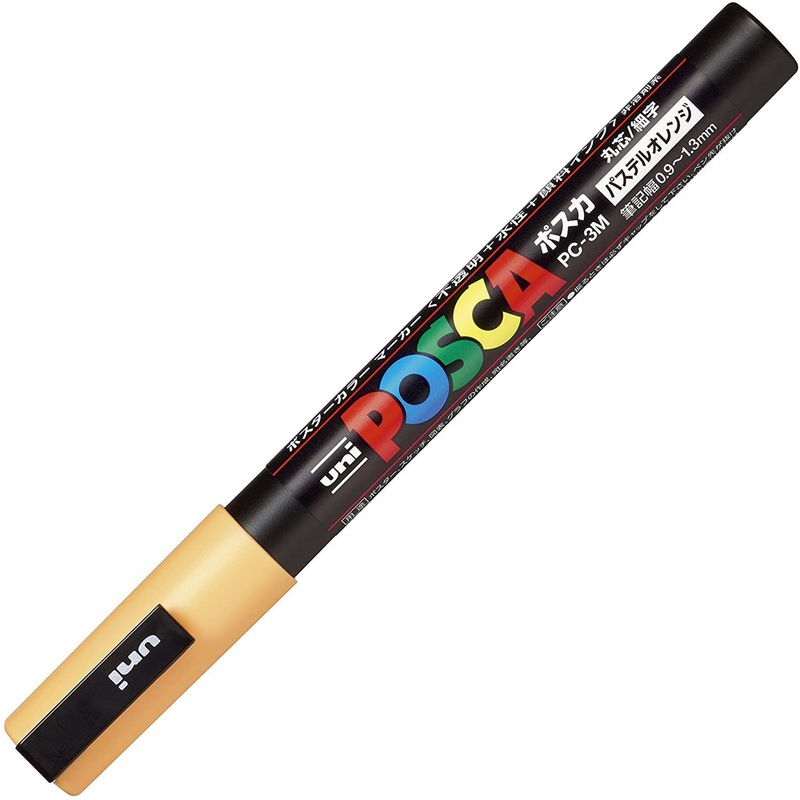 Mitsubishi Pencil uni POSCA Thin 0.9-1.3mm Pastel Orange