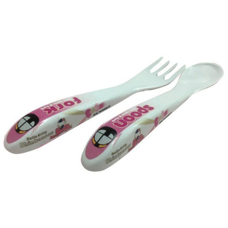 Tableware Train Baby Spoon & Fork Set Hello Kitty Shinkansen