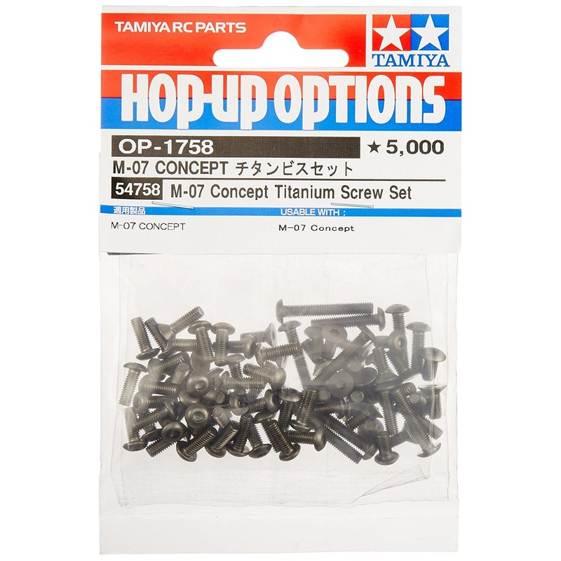 Tamiya 54758 (OP1758) M-07 Concept Titanium Screw Set