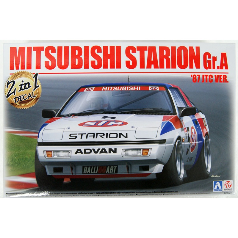 Aoshima 06105 Mitsubishi Starion Gr.A ’87 JTC Ver. 1/24 Scale Kit