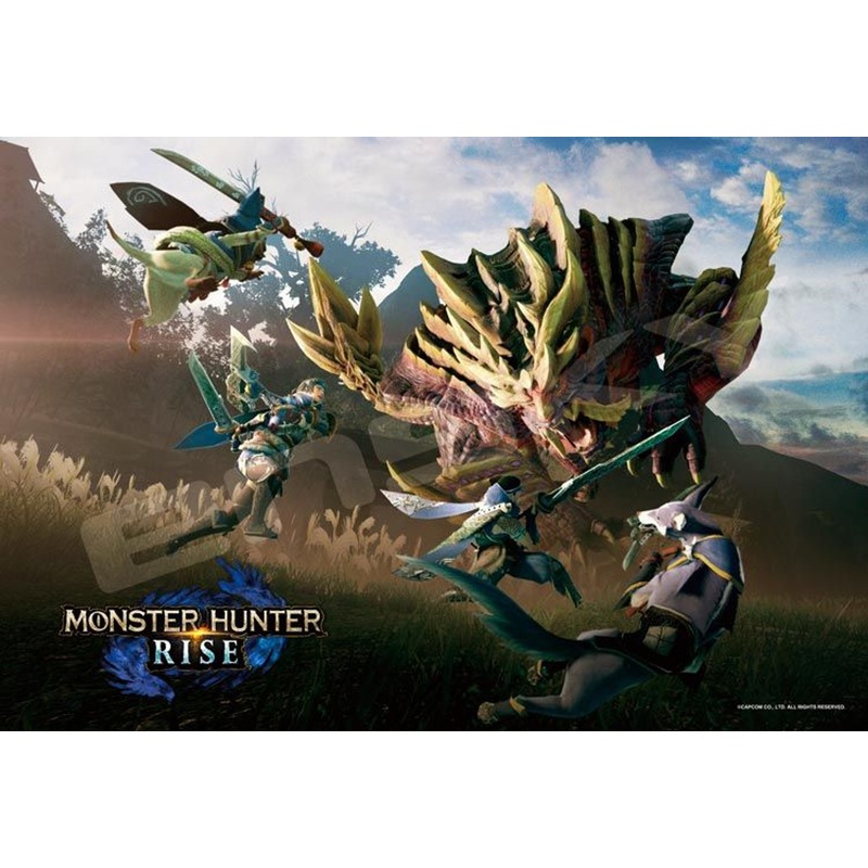 Ensky 300-1740 Jigsaw Puzzle Monster Hunter Rise Battle (300 Pieces)