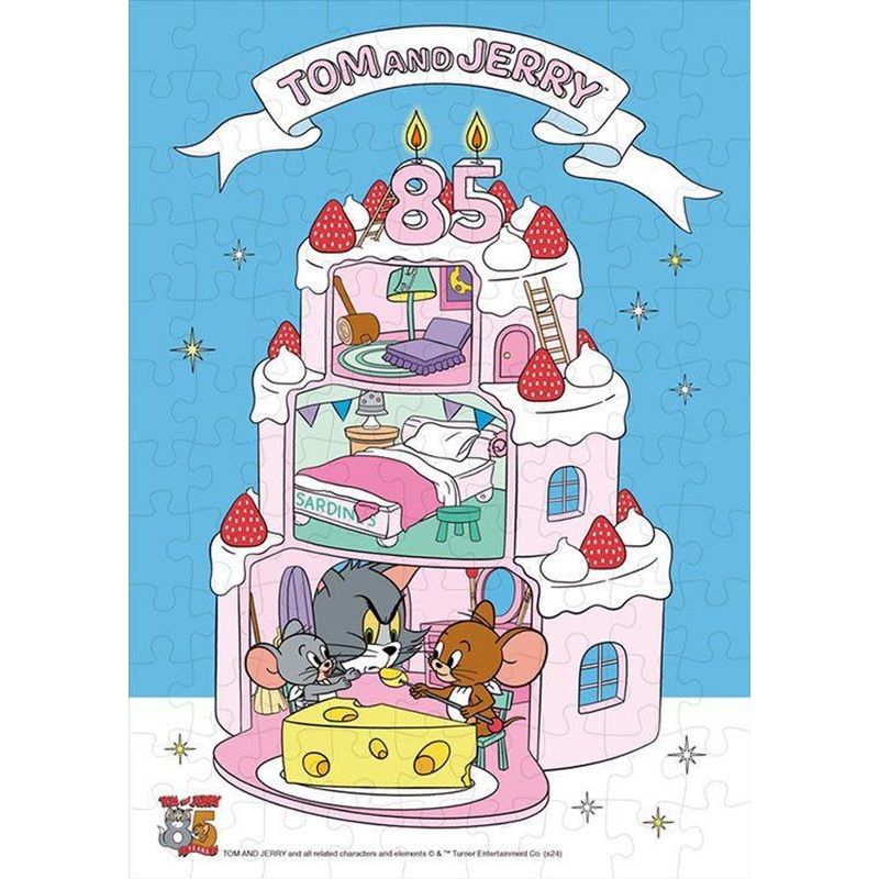 Tenyo B108-836 Jigsaw Puzzle Tom and Jerry Celebration with Cheese (108 pieces)