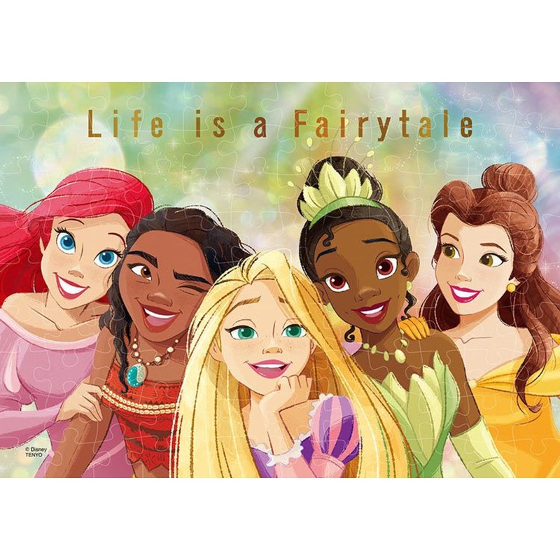 Tenyo D108-016 Jigsaw Puzzle Disney Princesses Life is a Fairytale (108 Pieces)