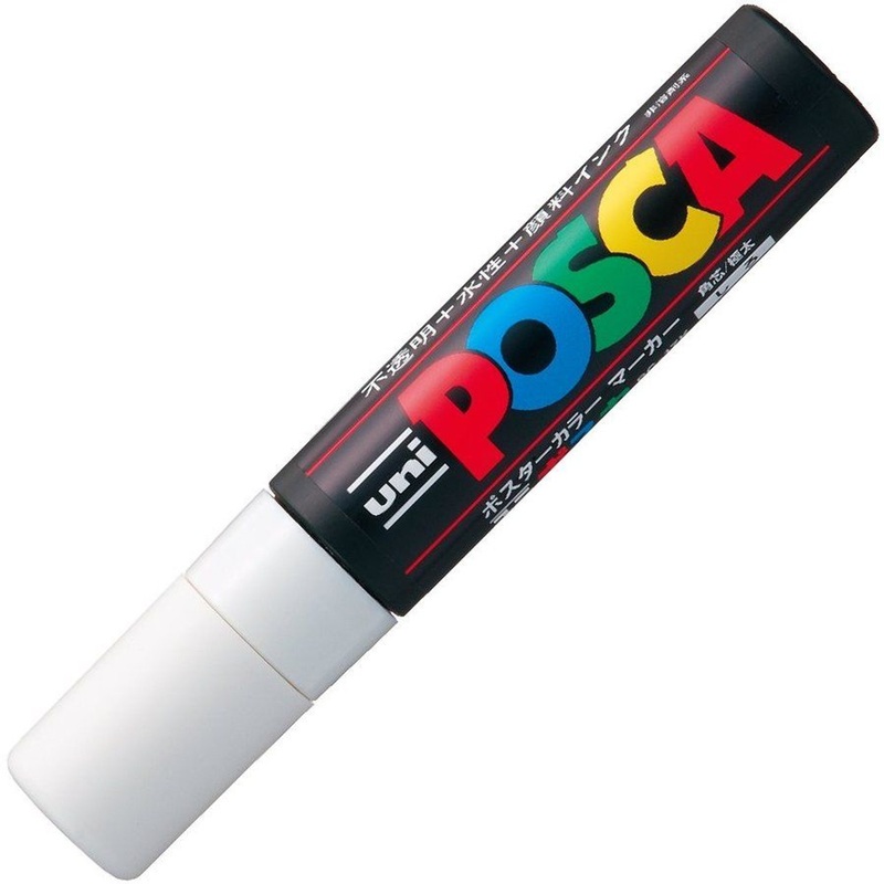 Mitsubishi Pencil uni POSCA Extra thick square core White