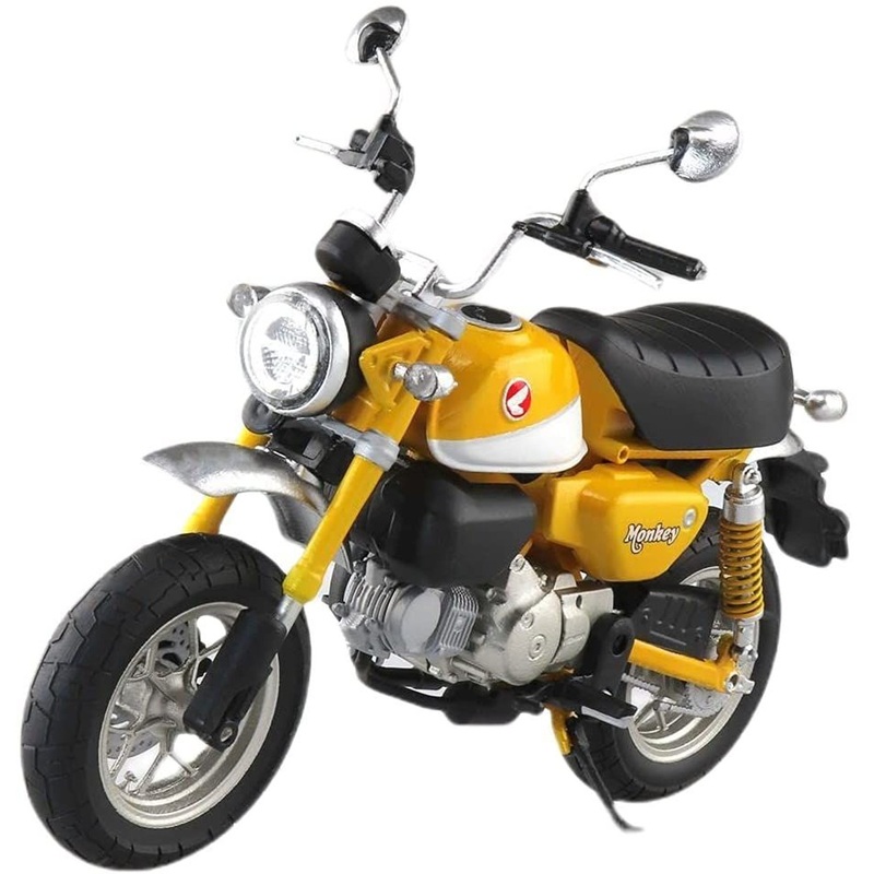 Aoshima Skynet 1/12 Honda Monkey 125 Banana Yellow Finished Model