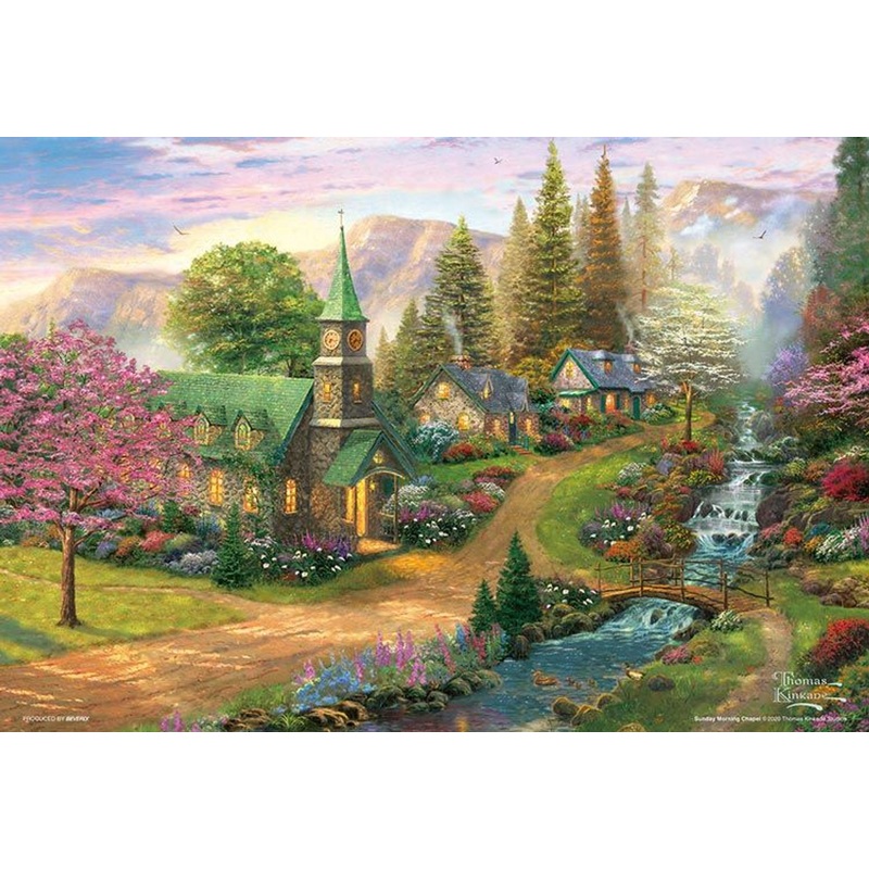 Beverly 93-161 Jigsaw Puzzle Sunday Morning Chapel by Thomas Kinkade (300 Pieces)