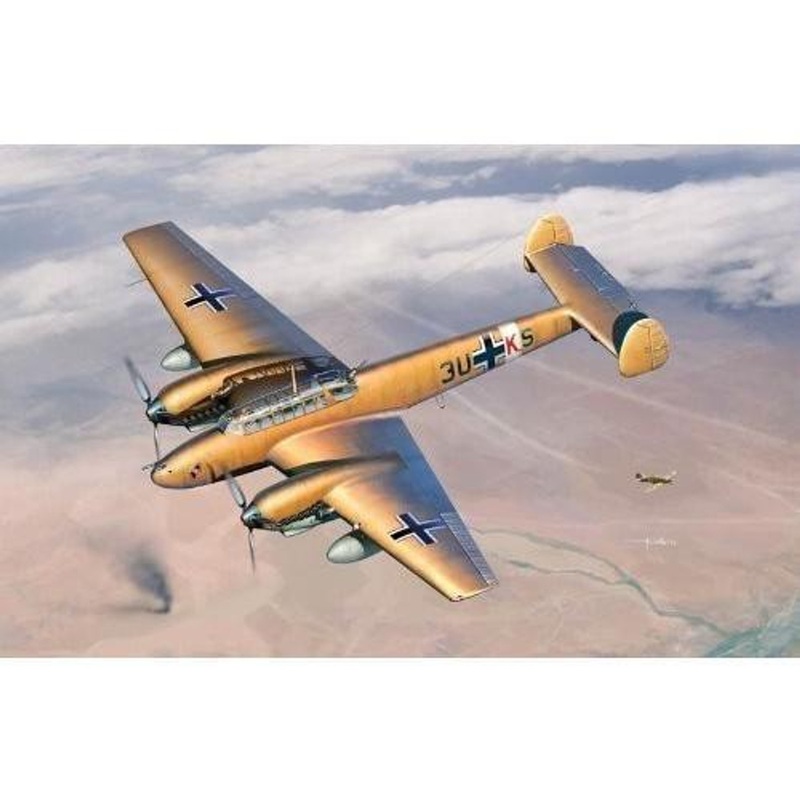 Platz 1/32 WW.II German 1/32 Messerschmitt Bf110E-2 Trop Plastic Model