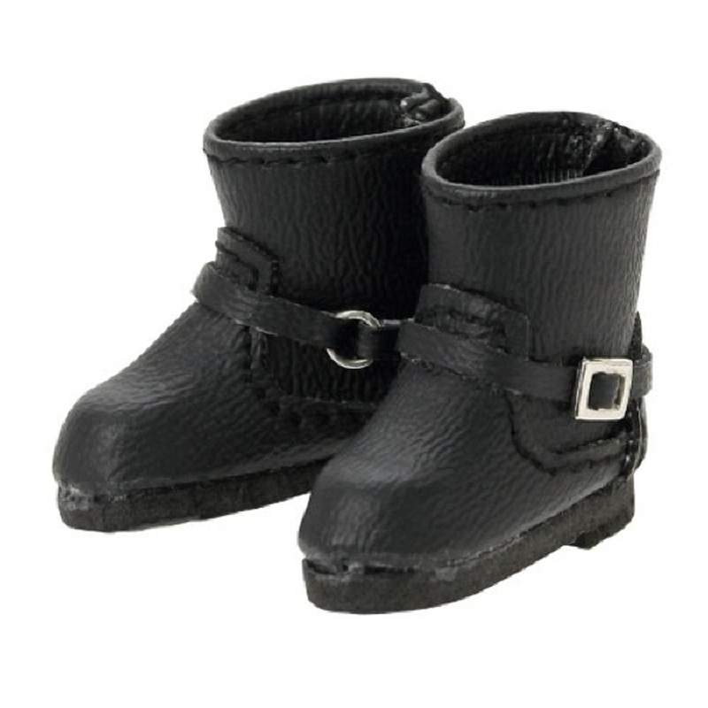 Azone AKT112-BLK Double Buckle Boots Black