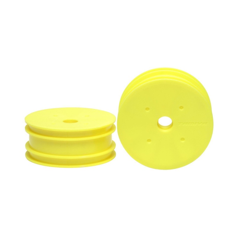 Tamiya 54285 (OP1285) DN01 Front Dish Wheels Fluorescent Yellow