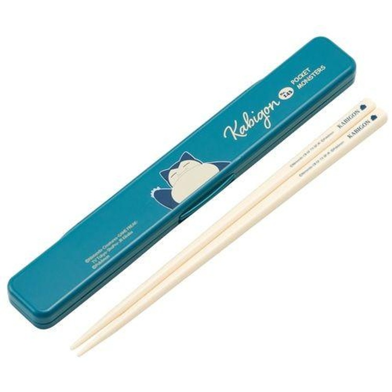Pokemon Center Snorlax Antibacterial Silent Chopstick Box Set