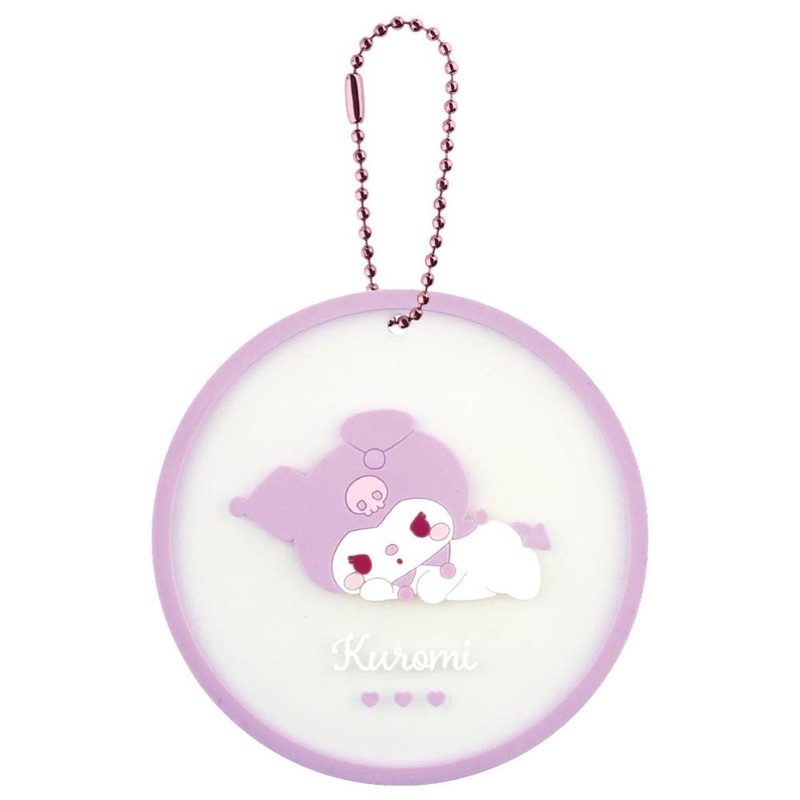 T’s Factory Sanrio Two-Way Clear Rubber Coaster Kuromi