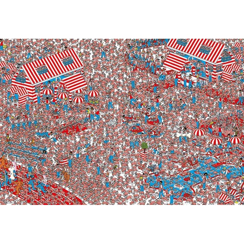 Beverly M81-727 Jigsaw Puzzle Where’s Wally? Woof Country (1000 S-Pieces)