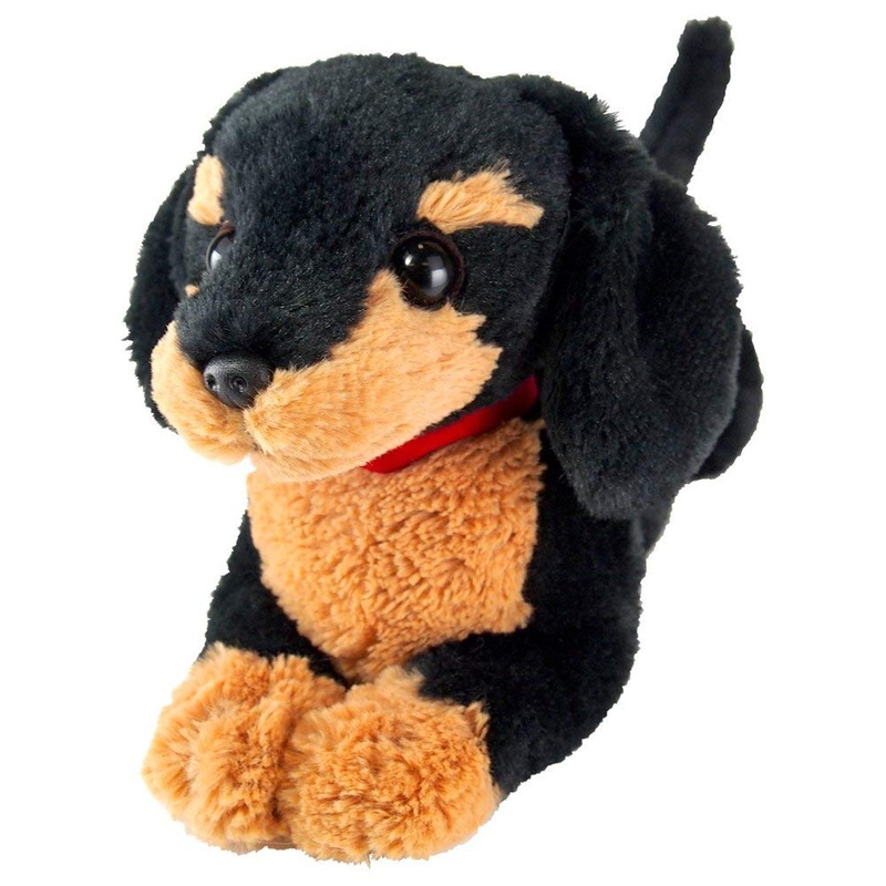 Sunlemon Plush Doll Hiza Wanko Miniature Dachshund Black TJN