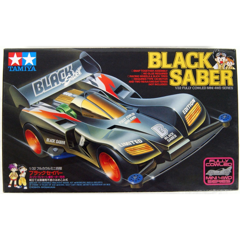Tamiya 18515 Mini 4WD Black Saber Super I Chassis 1/32