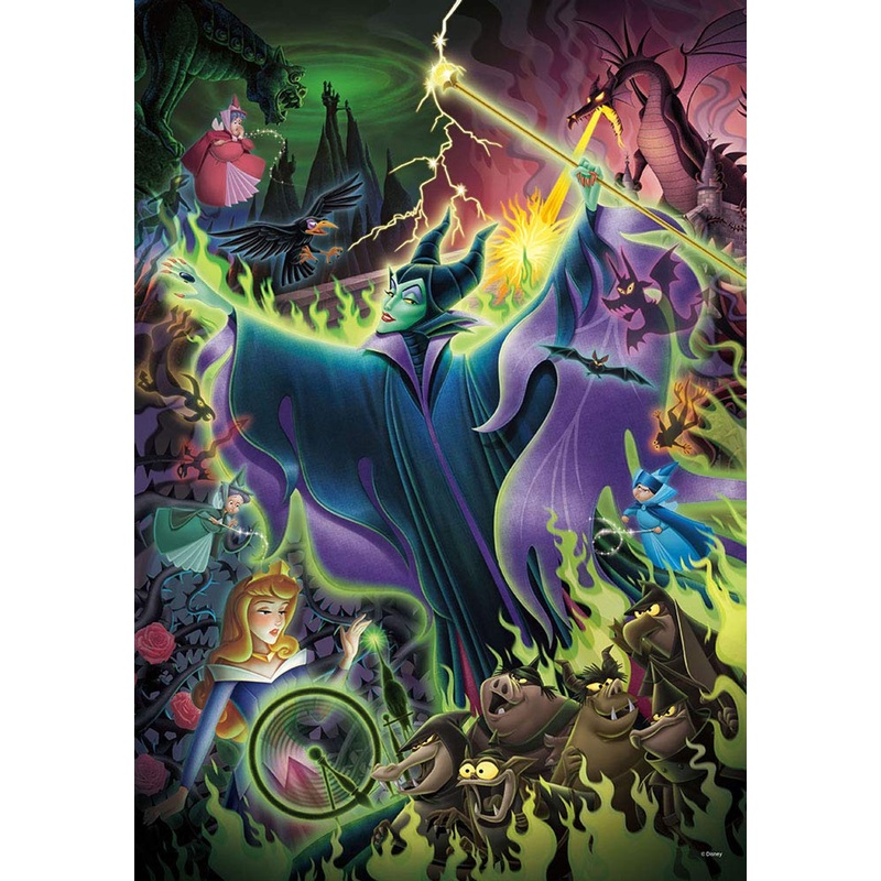 Tenyo Japan Jigsaw Puzzle DPG500-221 Disney The Gift of the Curse (Sleeping Beauty) (500 S-Pieces)