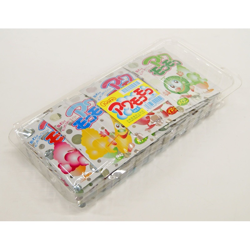Kyoshin AwaMokoMoko 4 Flavors 1 Box (30 Pieces) Japanese Dagashi Snack