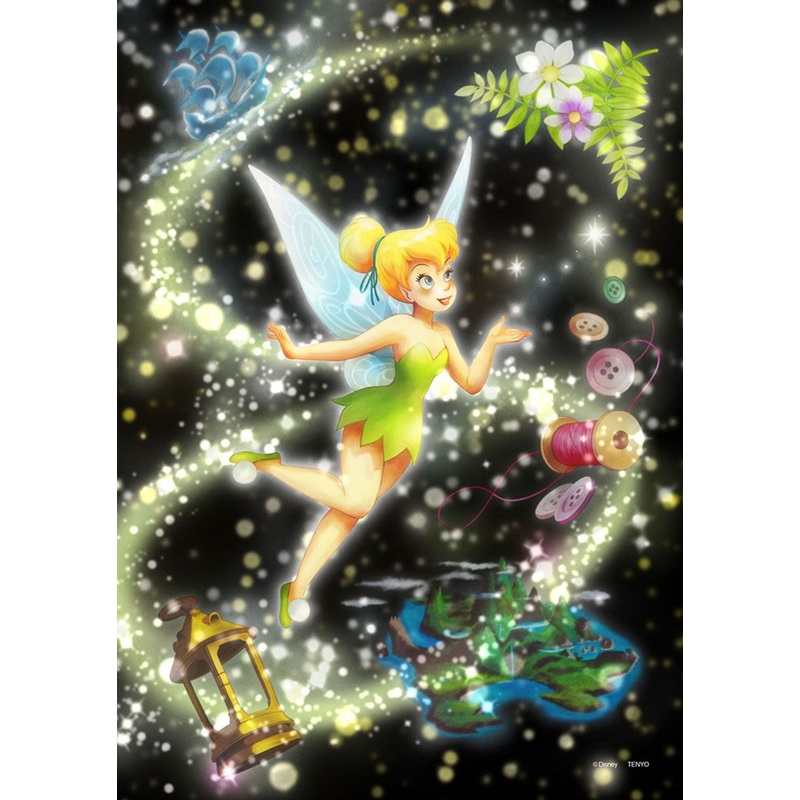 Tenyo DSG266-970 Jigsaw Puzzle Disney Peter Pan Tinker Bell (Stained Art) (266 S-Pieces)