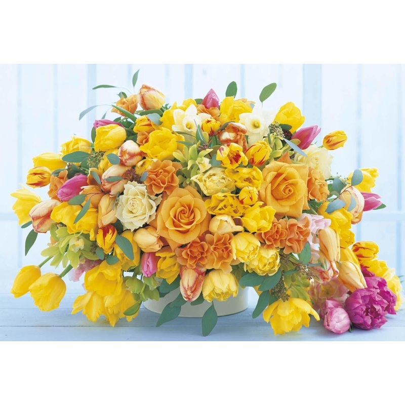 Apollo-sha Jigsaw Puzzle 47-709 Happy Yellow Flowers (1053 S-Pieces)