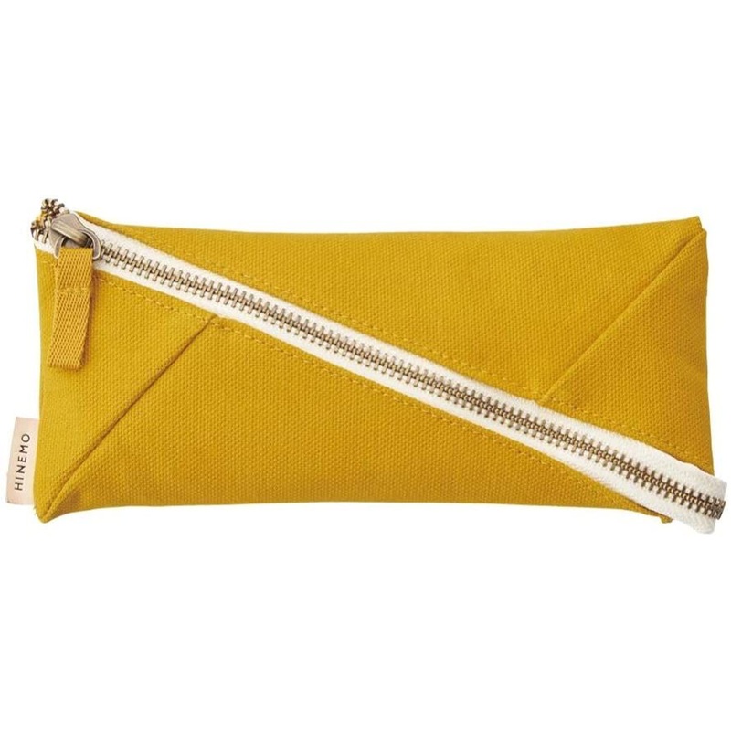 LIHIT LAB. HINEMO Wide Open Pen Pouch (Yellow)