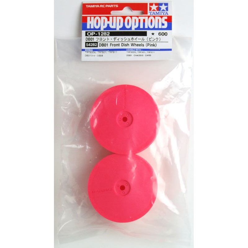 Tamiya 54282 (OP1282) DB01 Front Dish Wheels (Pink)
