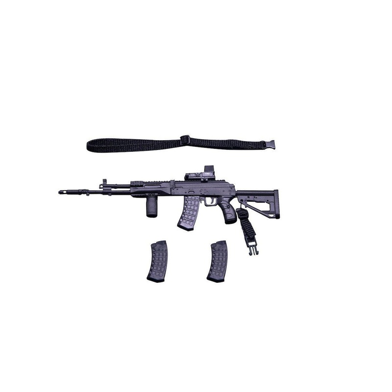 amiami HASUKI WM-03B Assault Rifle Set – Black 1/12 – Option Parts for Action Figure