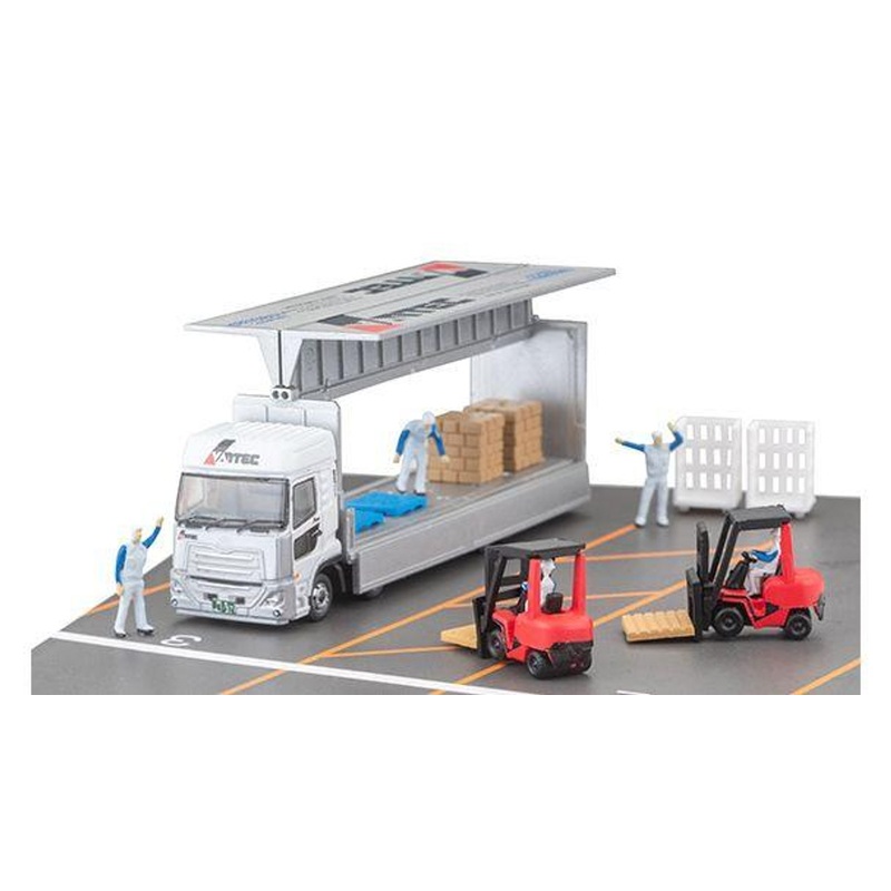 Tomytec Truck Collection Logistics Site Wing Van Set G VANTEC Corporation (N scale)