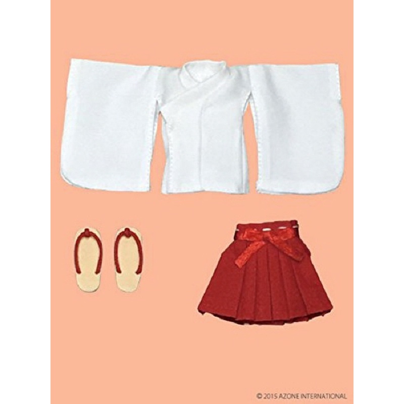 Azone PIC096-RED 1/12 Picco D Short Length Clothes Set White x Red